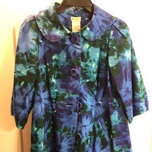 Anthropologie Jackie O style swing jacket